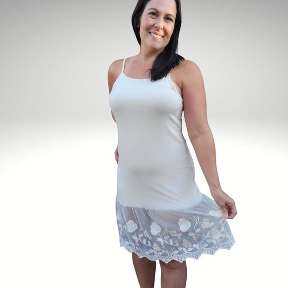 Stop and Smell the Roses Taupe Beige Lace Dress Extender - Picture 4 of 13